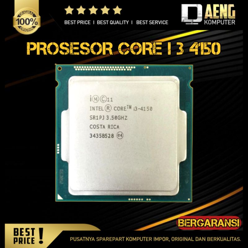 Processor Intel Core i3 4150 l Prosesor Intel Core i3 4150 3.50 GHz Haswell murah