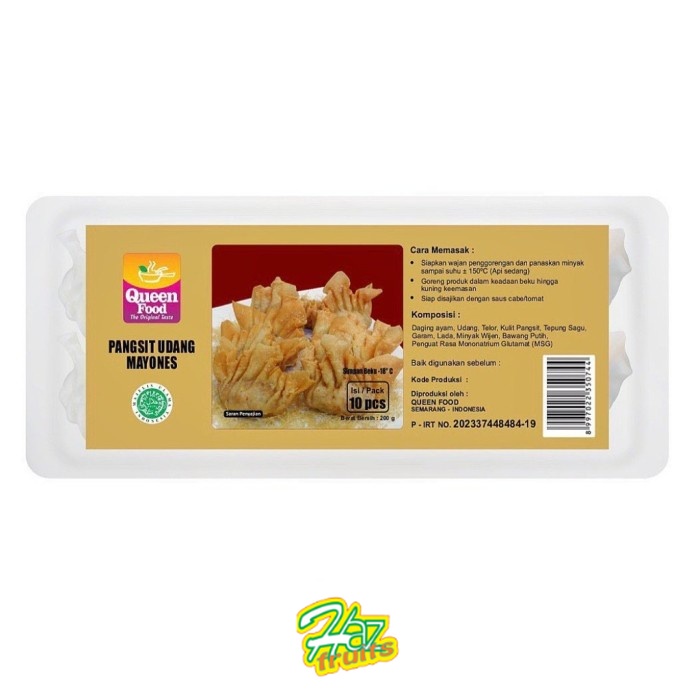 

Queen Food Pangsit Udang Mayones 10 Pcs - 200 Gram