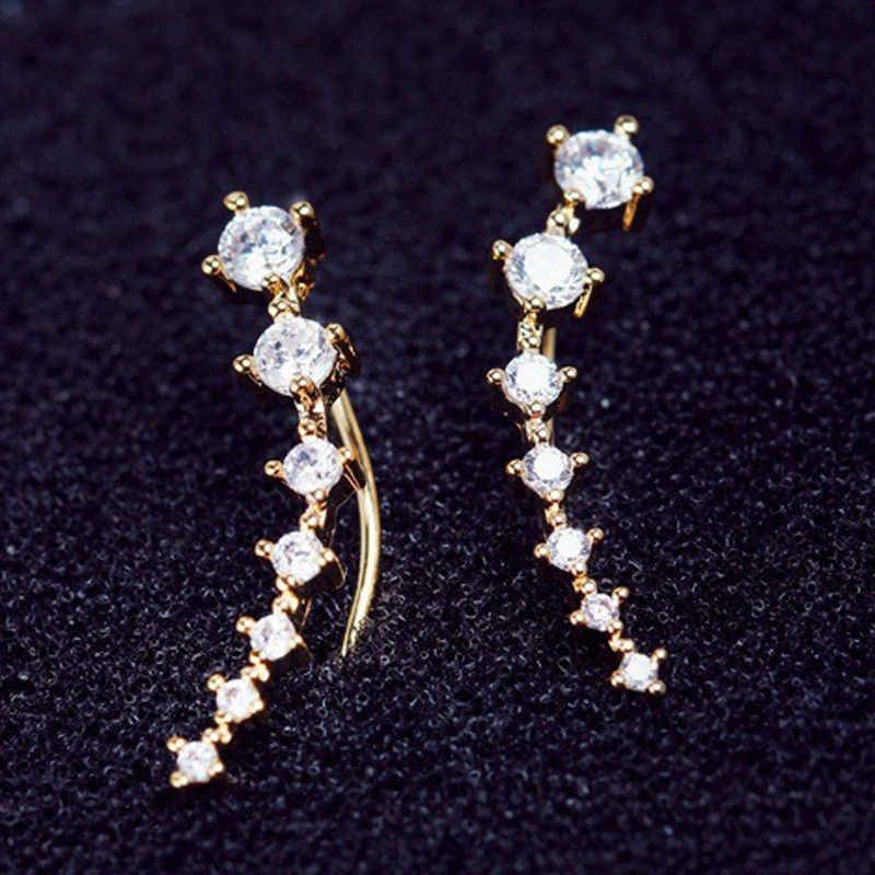 Anting Tusuk Wanita Bintang Diamond Fashion Korea Aksesoris