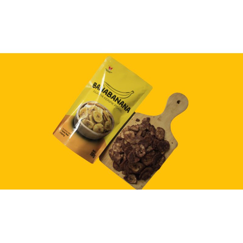 

Keripik pisang khas lampung BanaBanana coklat