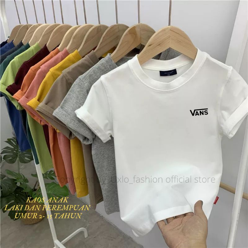 Baju Kaos Anak Laki Laki Vanz Murah Lengan Pendek Atasan Tshirt Anak Cowok Umur 123456789 Tahun