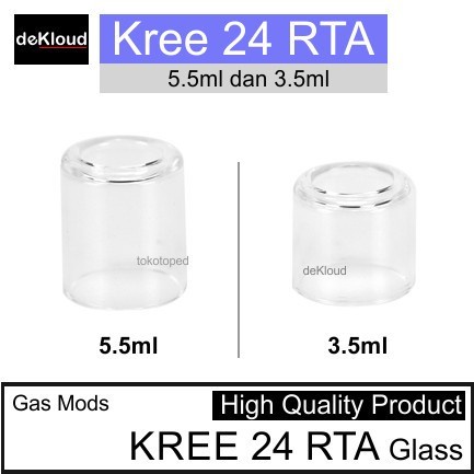 KREE 24 Replacement Glass | kaca tank tabung rta