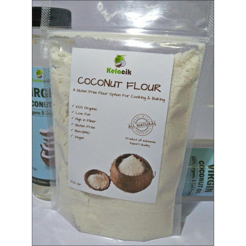 

TEPUNG KELAPA KETO RENDAH LEMAK (LOW FAT COCONUT FLOUR) 500 GRAM