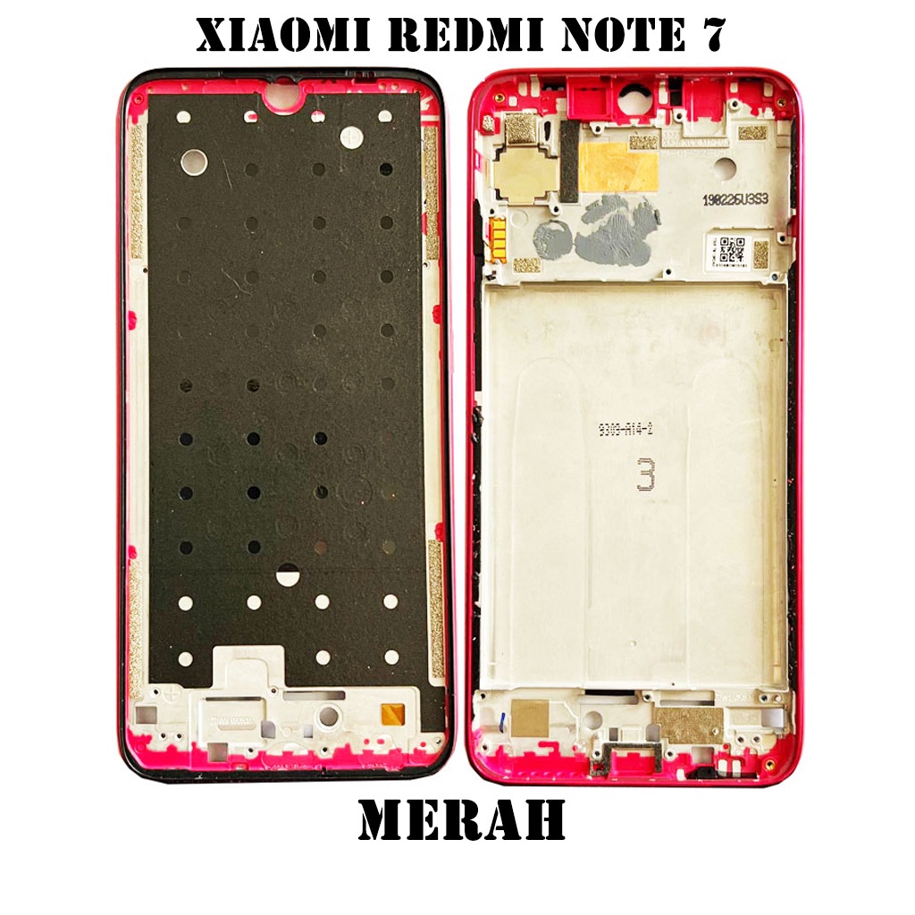 Tulang Tengah Middle Frame LCD Xiaomi Redmi Note 7 Original 100% Tulang Casing Bezel Bezzel Bazel Handphone HP Ori Original Awet Murah Note7