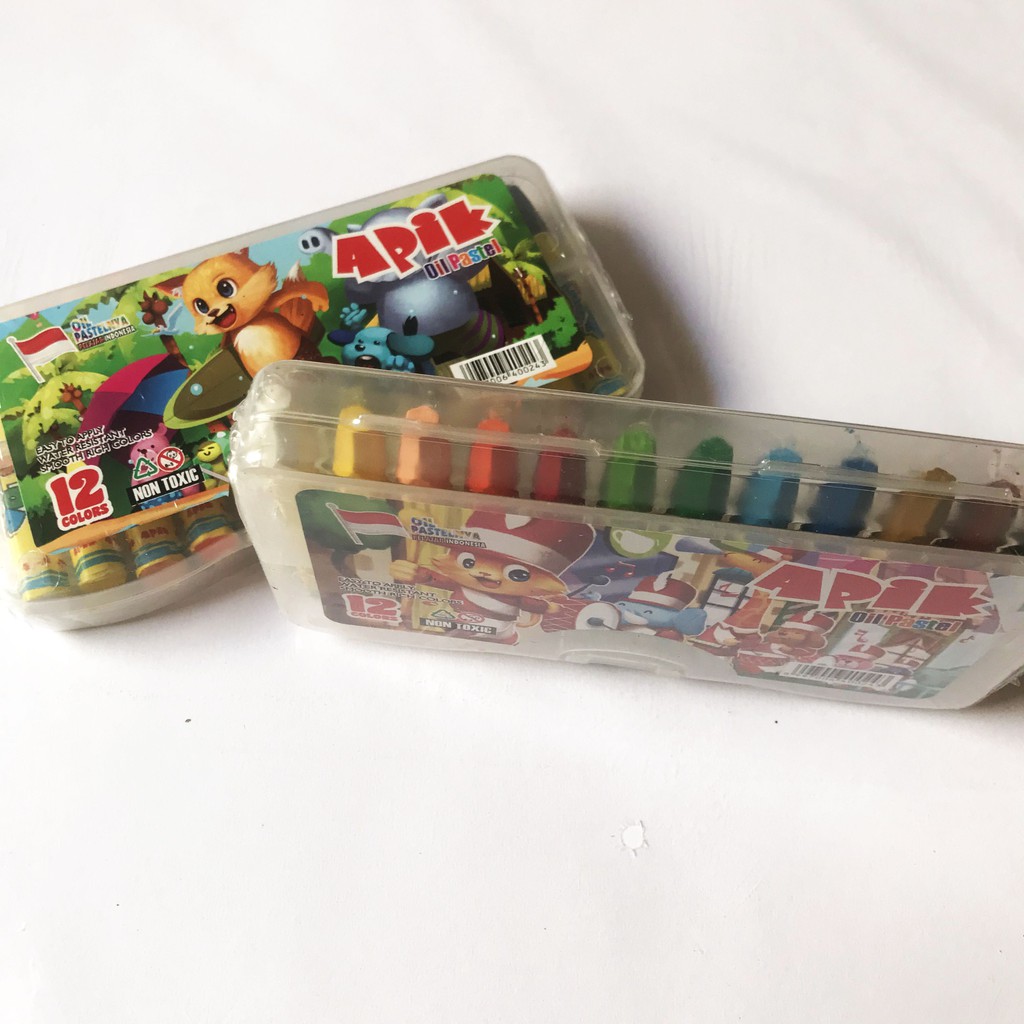 Termurah !!! Crayon APIK 12 Warna Non Toxic (bebas bahan berbahaya)-2