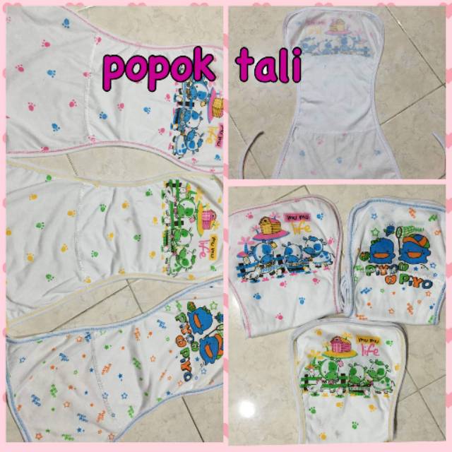 Popok tali bayi double + mistak ( grosir 12 pcs)