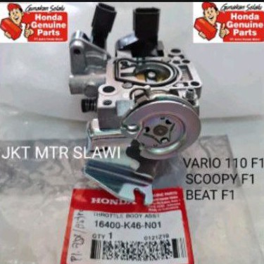 16400-K46-N01 throttle body vario 110 f1 scoopy f1 beat f1 ori honda ahm asli honda