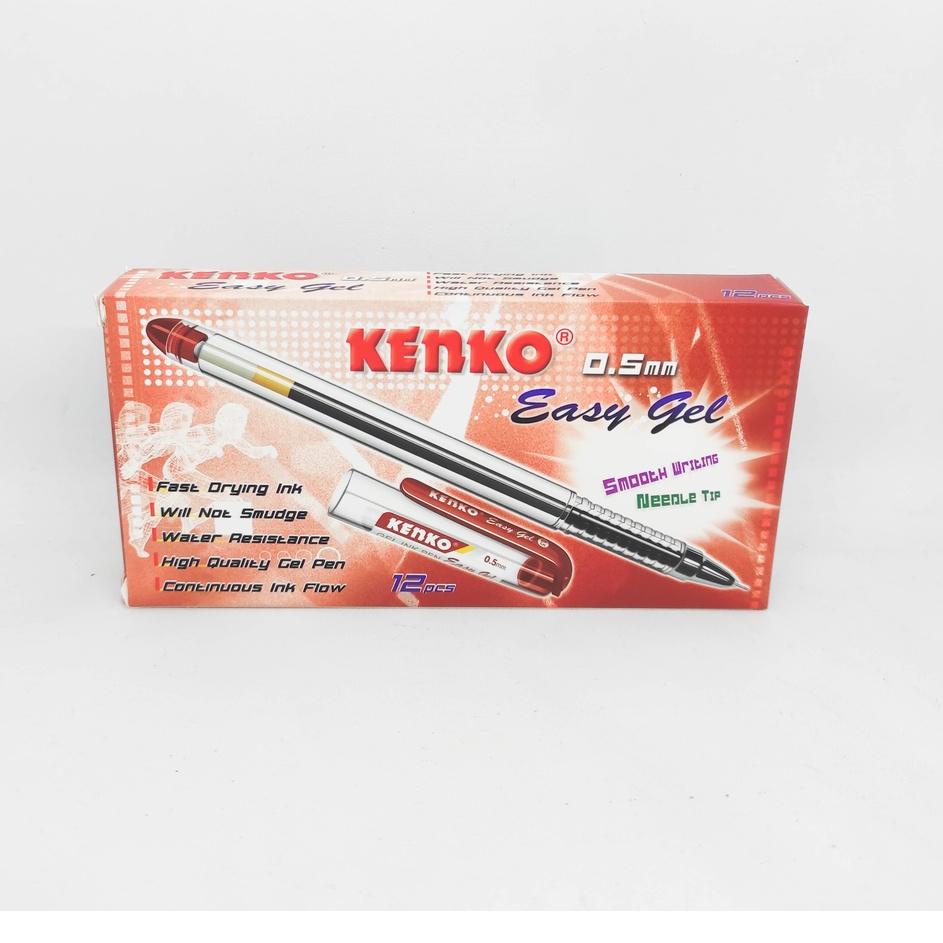 

Berkualitas! Pulpen Kenko Easy Gel 05 Hitam / Biru - 1 Lusin