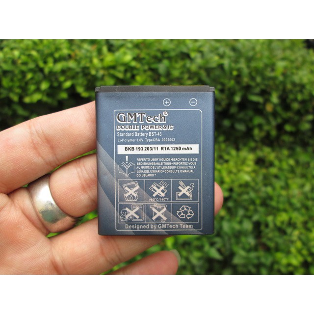 Baterai Sony Ericsson BST-43 BST43 Elm Yari GMTech With IC protection 1250mAh