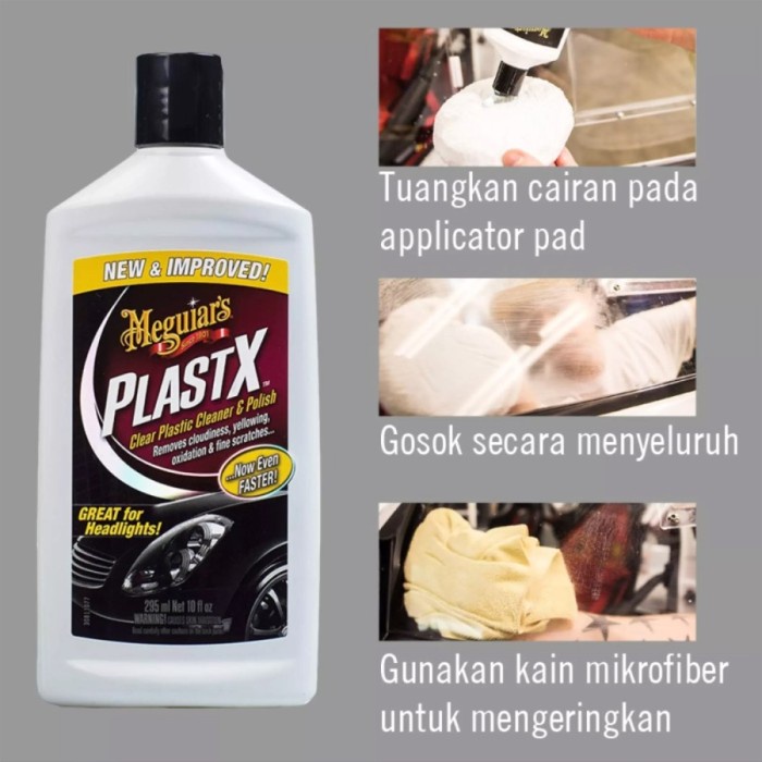 Meguiar's Plast X Clear Plastic Cleaner &amp; Polish 295 ml Meguiars G12310