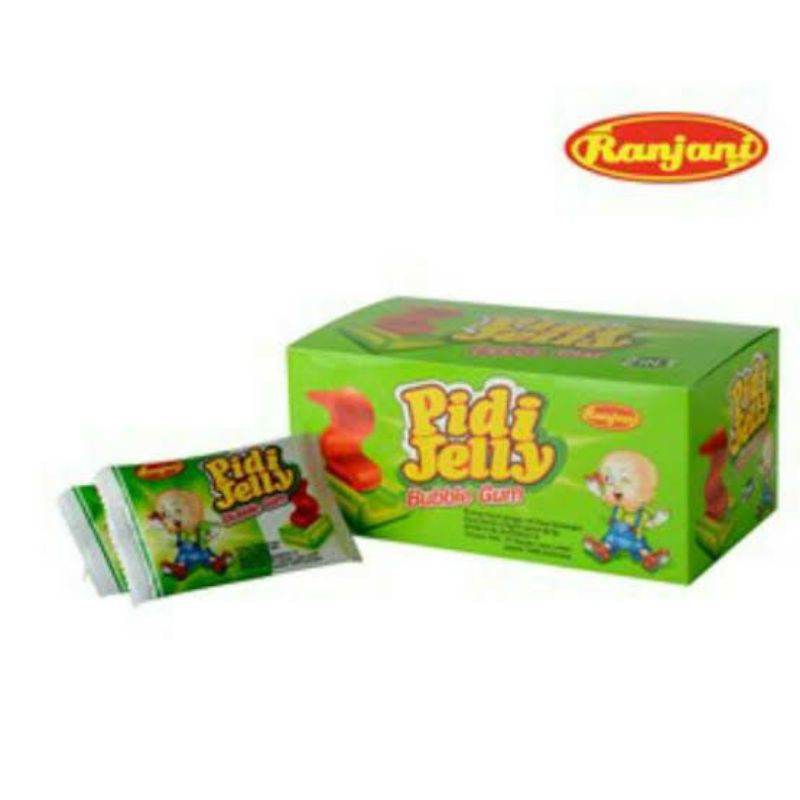 Permen Karet Pidi Jelly Bubble Gum box isi 30 pcs