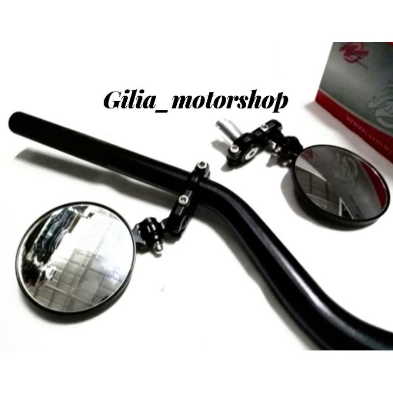 Spion Motor Bulat Jepit Stang Spion Kaca Bening supermoto Vnd Trail Model CROSS KLX-CRF 150-WR 155