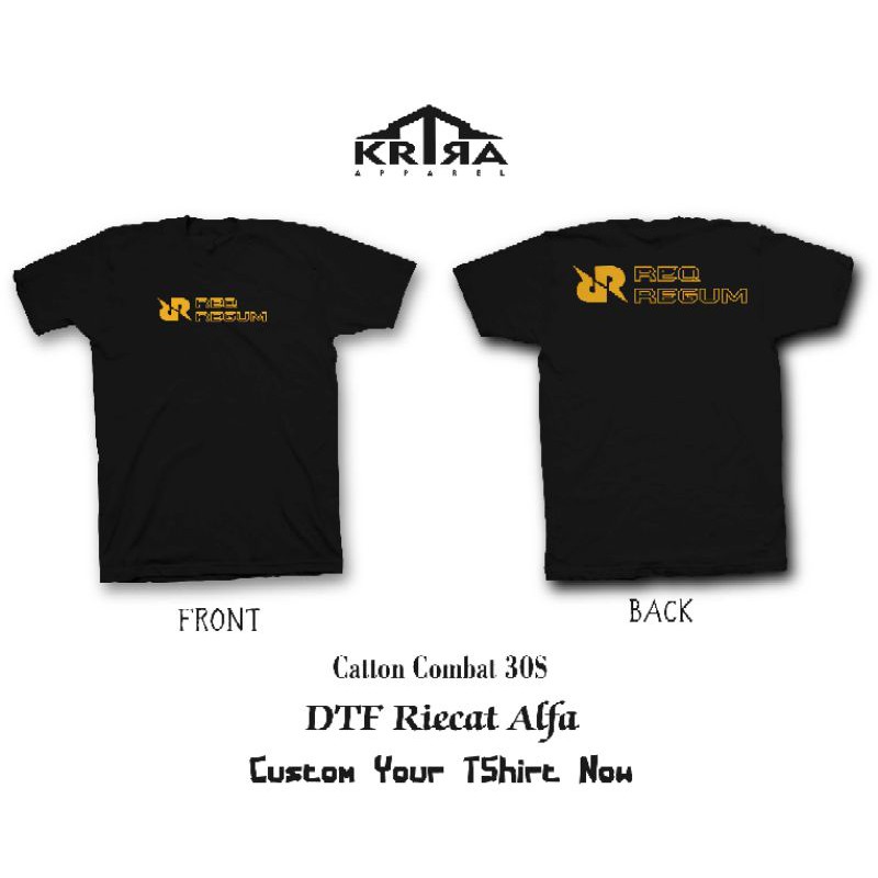 BAJU KAOS GAMING RRQ ESPORT GAME PUBG MLBB FF CODM ANAK JUMBO SABLON