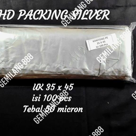 

Plastik Packing Silver uk 35x45, HD Packing, Kantong bungkus Paket