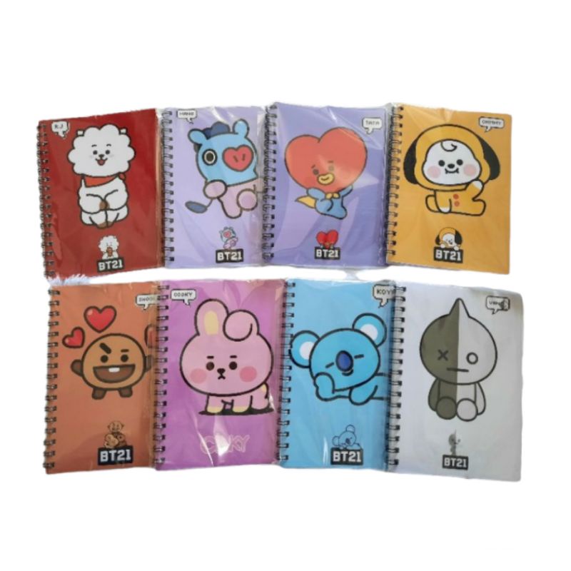

NOTEBOOK BT21 BUKU CATATAN BT21 - BUKU A6 CATATAN - BUKU CATATAN KECIL - BUKU UKURAN A6