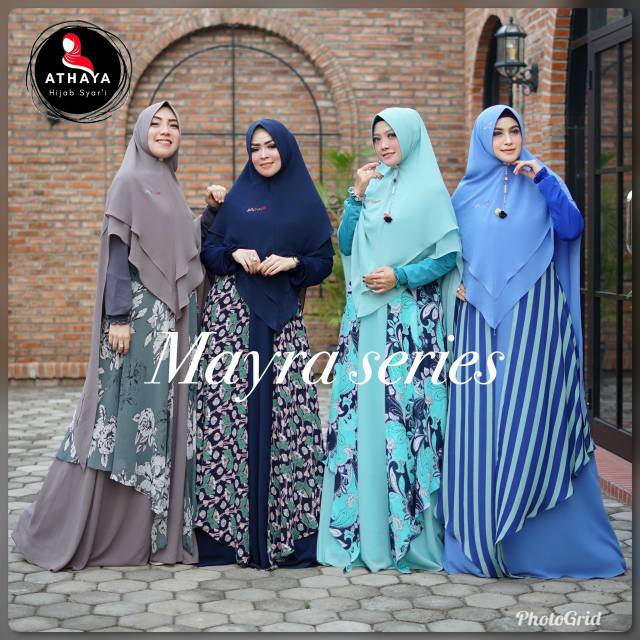 Gamis syari Mayra Set by athaya
