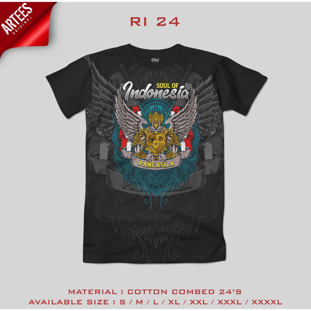 INDONESIA KAOS PRIA RI-24 ARTEES 2021