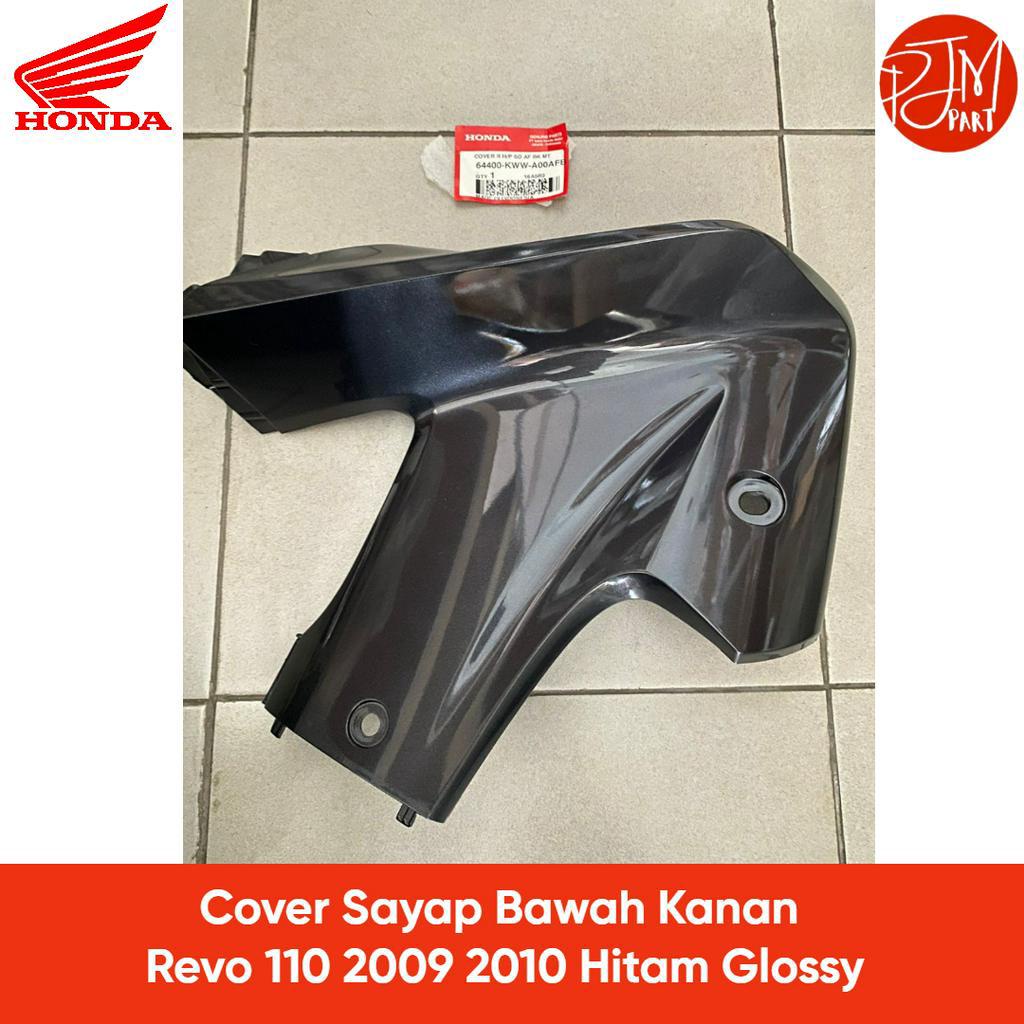 64400-KWW-A00AFB Cover Sayap Bawah Kanan Revo 110 2009 2010 Hitam Keabu-abuan