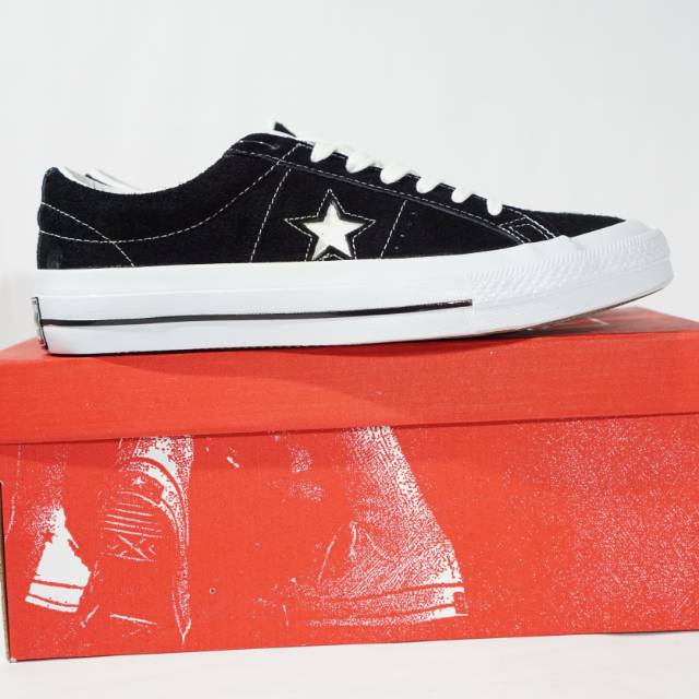 Sepatu Converse One Star Ox Black White Premium High Quality