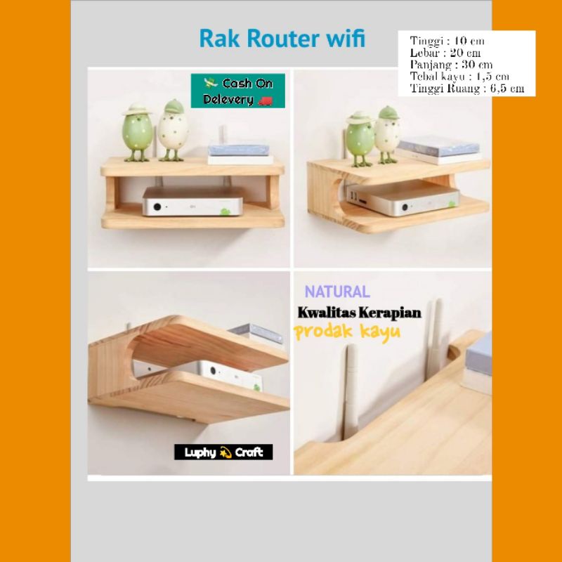 Kotak wifi Rak penyimpanan Router Wifi/kotak penyimpinan Wifi Booster Rak Tv (302010)