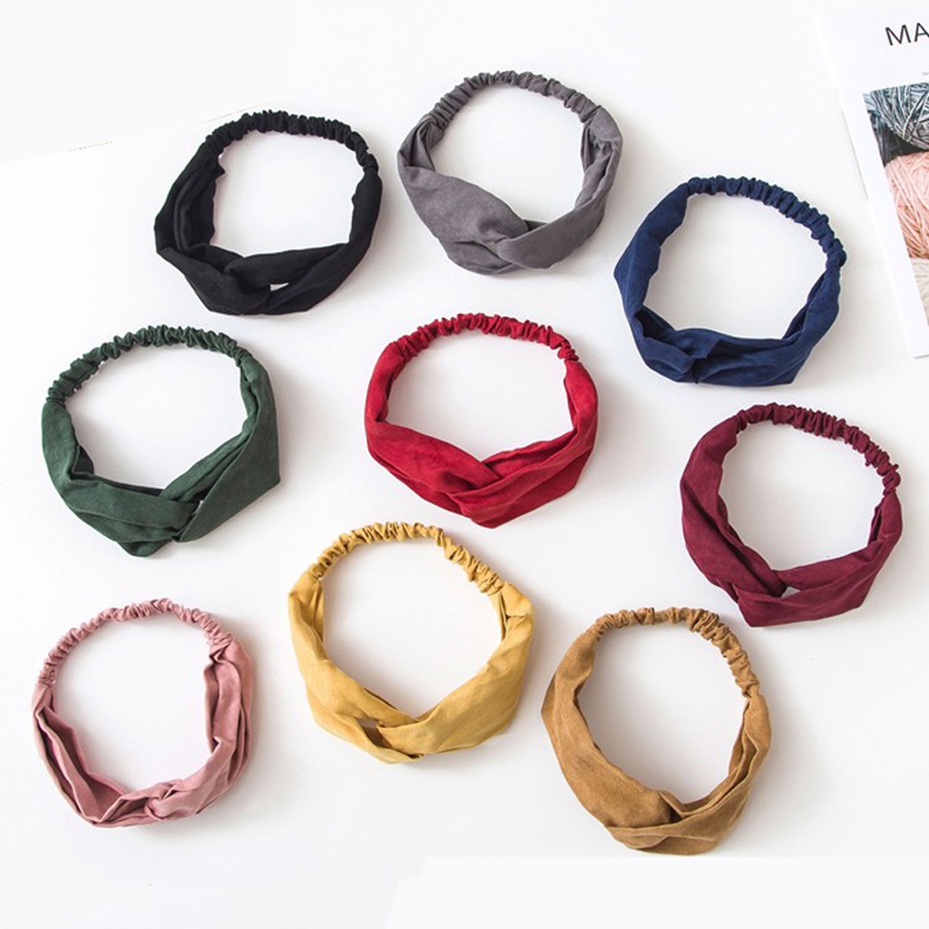 BRGUNIK Bando Rambut Ala Korea Bandana Aksesoris Wanita Hairband R035