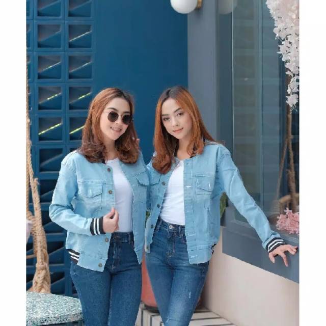 Lea sporty jaket wanita atasan wanita fashion wanita jaket remaja