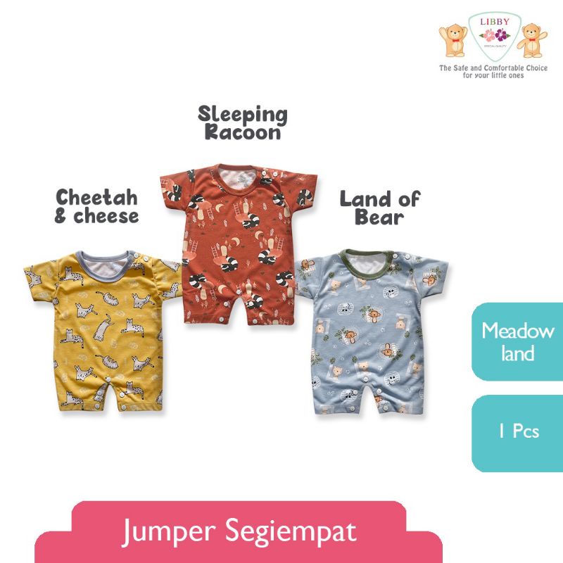 Romper Segiempat NB Velvet/Libby/aruchi 0-3 bulan GRIL &amp; BOY