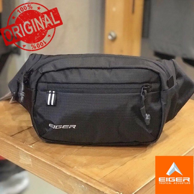 EIGER1989 TAS SELEMPANG WAISTBAG IRIDIUM 2L FOLDABLE - TAS DADA IRIDIUM 2L ORIGINAL ORIGINAL PRODUK