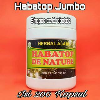 OBAT HABATOP DE NATURE HERBAL KEMASAN BESA   R ISI 200 KAPSUL | Shopee