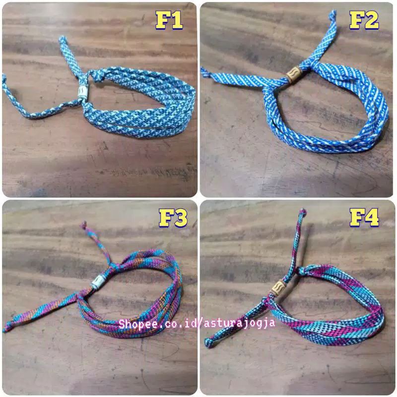 (5 PCS 10.000) Gelang 2 Rangkap/gelang paracord/Gelang Pria Dan wanita