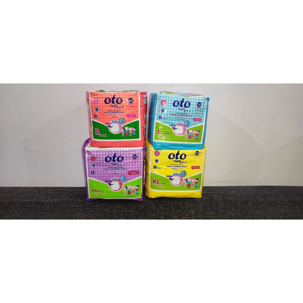 Oto Adult Diapers Popok Dewasa Model Celana / Adult Pants L isi 8