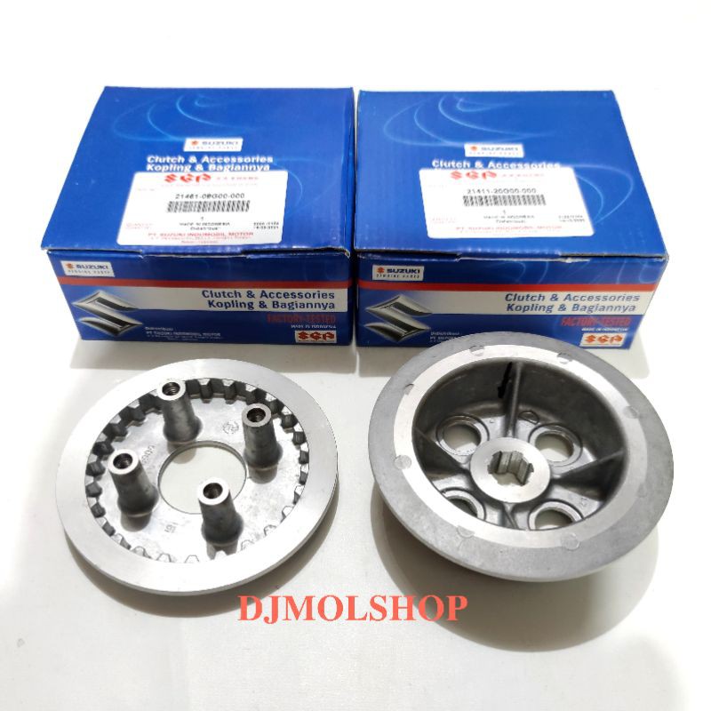 KOPLING LAWAN KAKI 4 ORIGINAL SUZUKI SMASH SHOGUN125 ARASHI 21411-20G00-000/21461-09G00-000