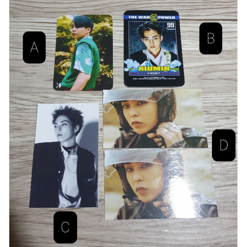 XIUMIN UNOFFICIAL PHOTOCARD