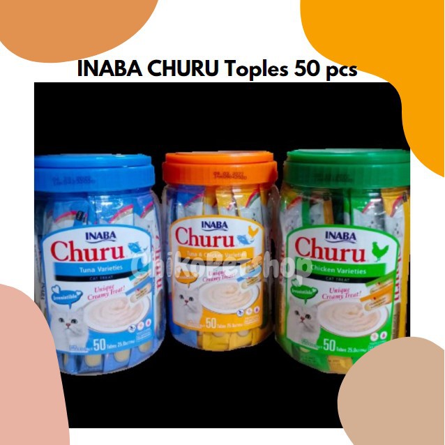 INABA CHURU Snack untuk kucing isi 50 pcs