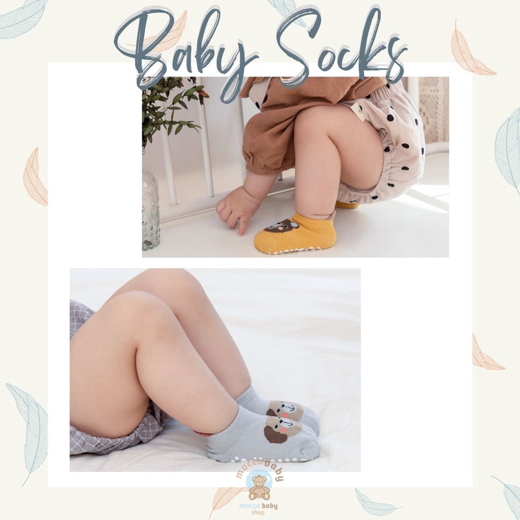 MBSS - Kaos Kaki Bayi Anak Laki Laki Perempuan Import Berkualitas newborn - 12 Bulan / ELLIFORE