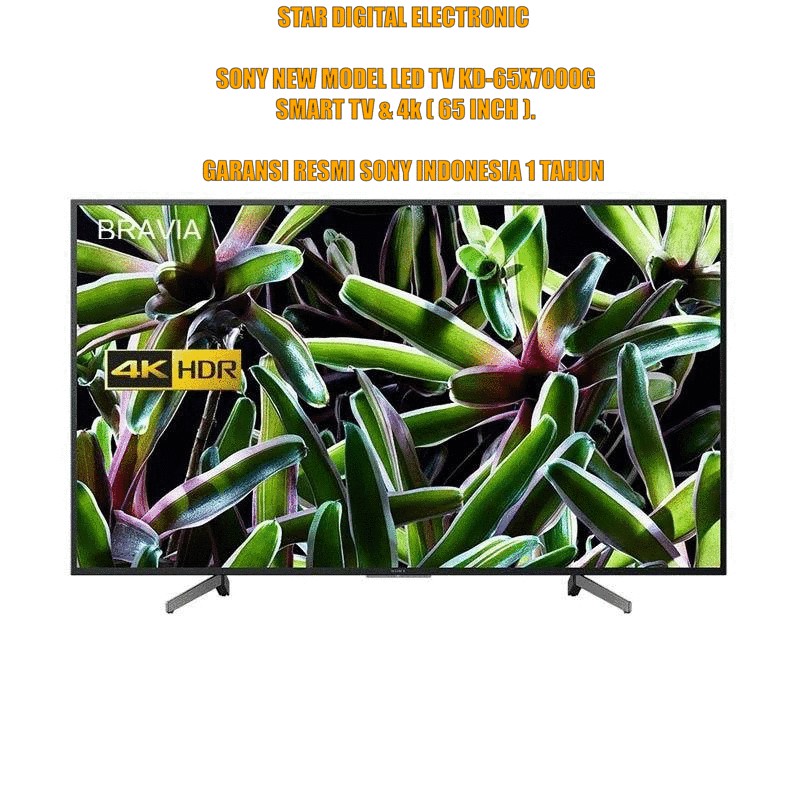 SONY KD-65X7000G LED 4K Ultra HD HDR Smart TV - Black [Original/65 Inch]