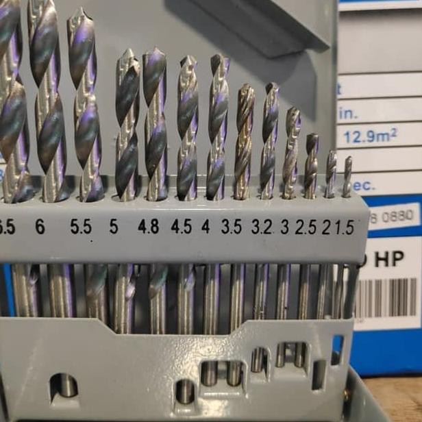 Mata Bor Set Besi dan Kayu HSS 13 Pcs Drill Bits Fujiyama
