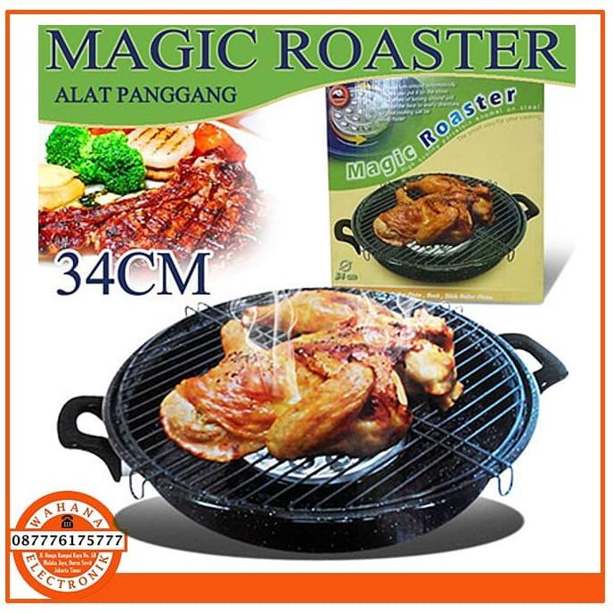 Magic Roaster Maspion Mr-34 Alat Pemanggang/Panggangan Sate Ikan Sosis