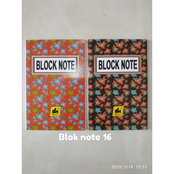 

block note no 16 ✓ LCH