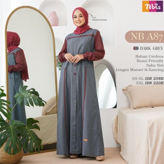 Sale Baju Gamis ORI Nibras NB A87