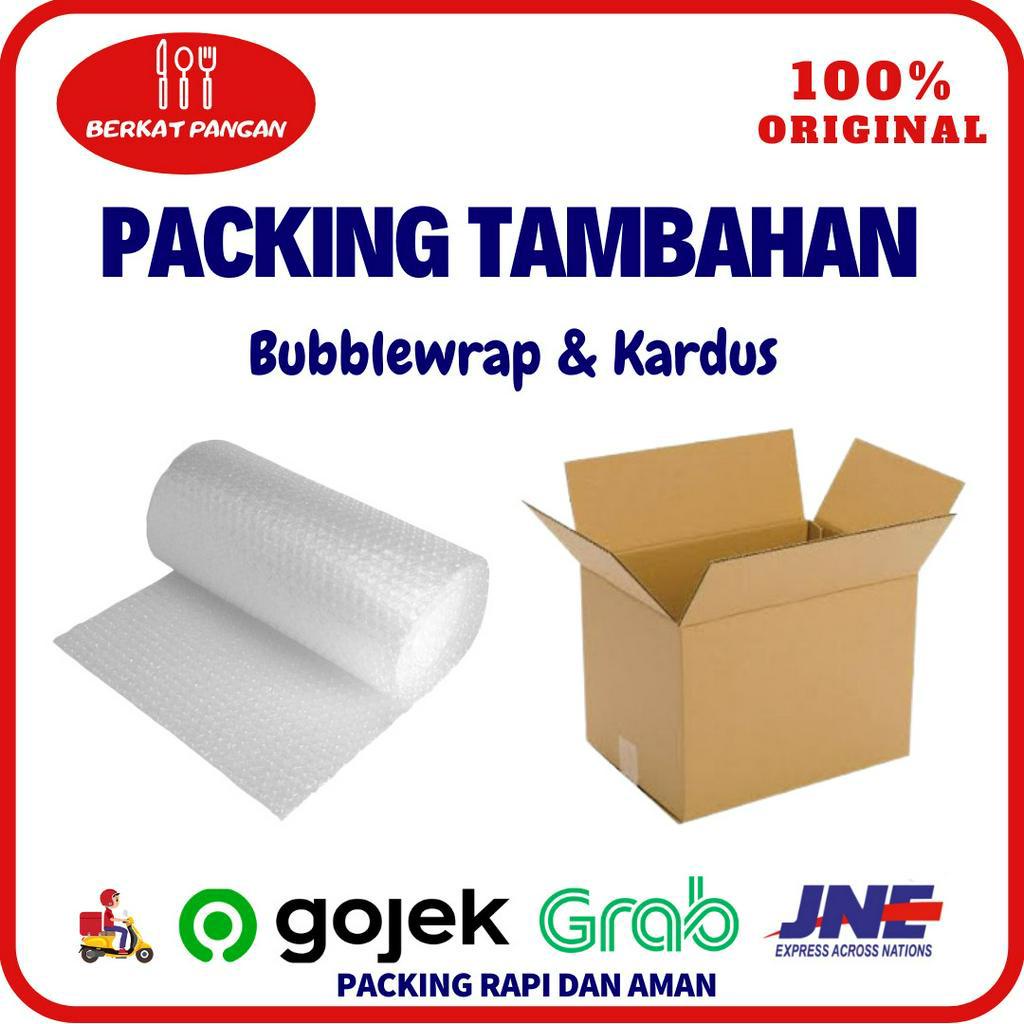 Tambahan Kardus dan Bubble Wrap