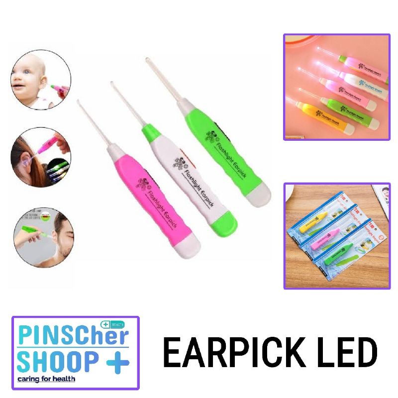 Earpick Korek Kuping LED Pembersih Telinga Removing Wax