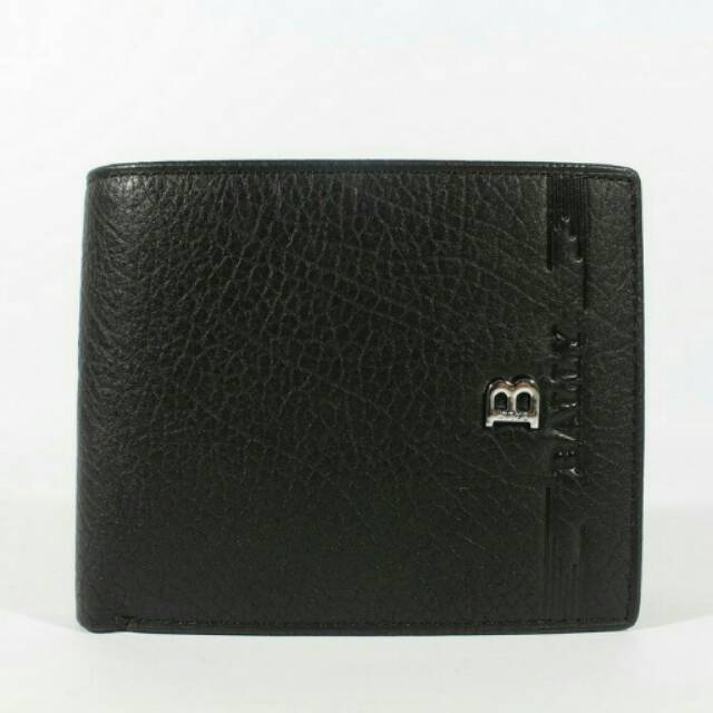 DOMPET KULIT ASLI ORIGINAL PRIA IMPORT BRANDED #BALLY B186-12 BLACK