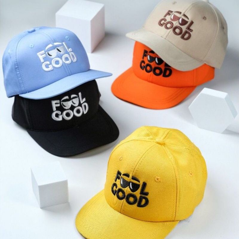 COD topi anak lucky good luck / topi anak motif / topi bordir jerapah / topi sunny day / topi baseball anak cewek cowok / topi boboiboy / GOOD LUCKY SUNNY DAY ITS OK SQUID GAME