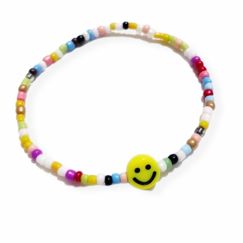 Gelang Smile Colorful Beads Mote Senyum Warna Warni Kpop Korea ala Sehun