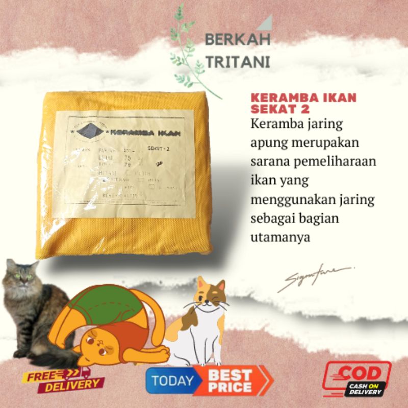 Keramba Ikan Hapa Ikan Sekat 2 Kain Strimin Halus