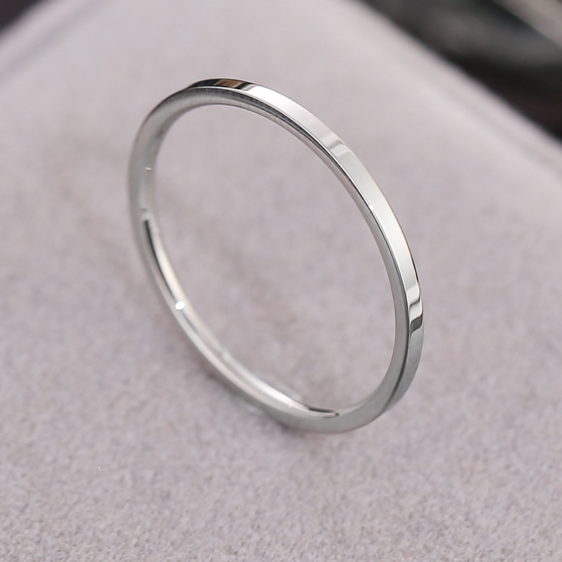 【COD Tangding】Size 3-10 Glossy Simple Ring Korea Fashion Accessories
