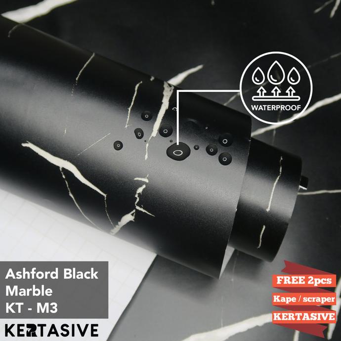 BISA COD Ashford Black Marble KERTASIVE