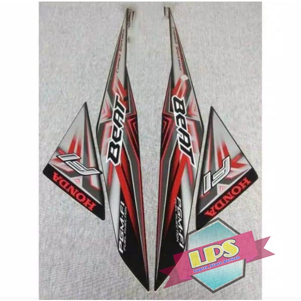 Striping Stiker Beat FI 2015 Hitam