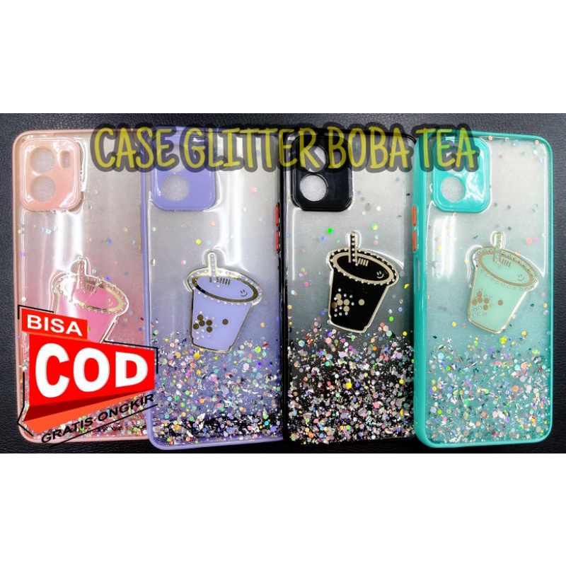 VIVO Y19 Case Glitter Boba Tea Bling Bling Terbaru